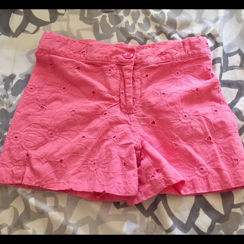 Janie and Jack girls pink shorts