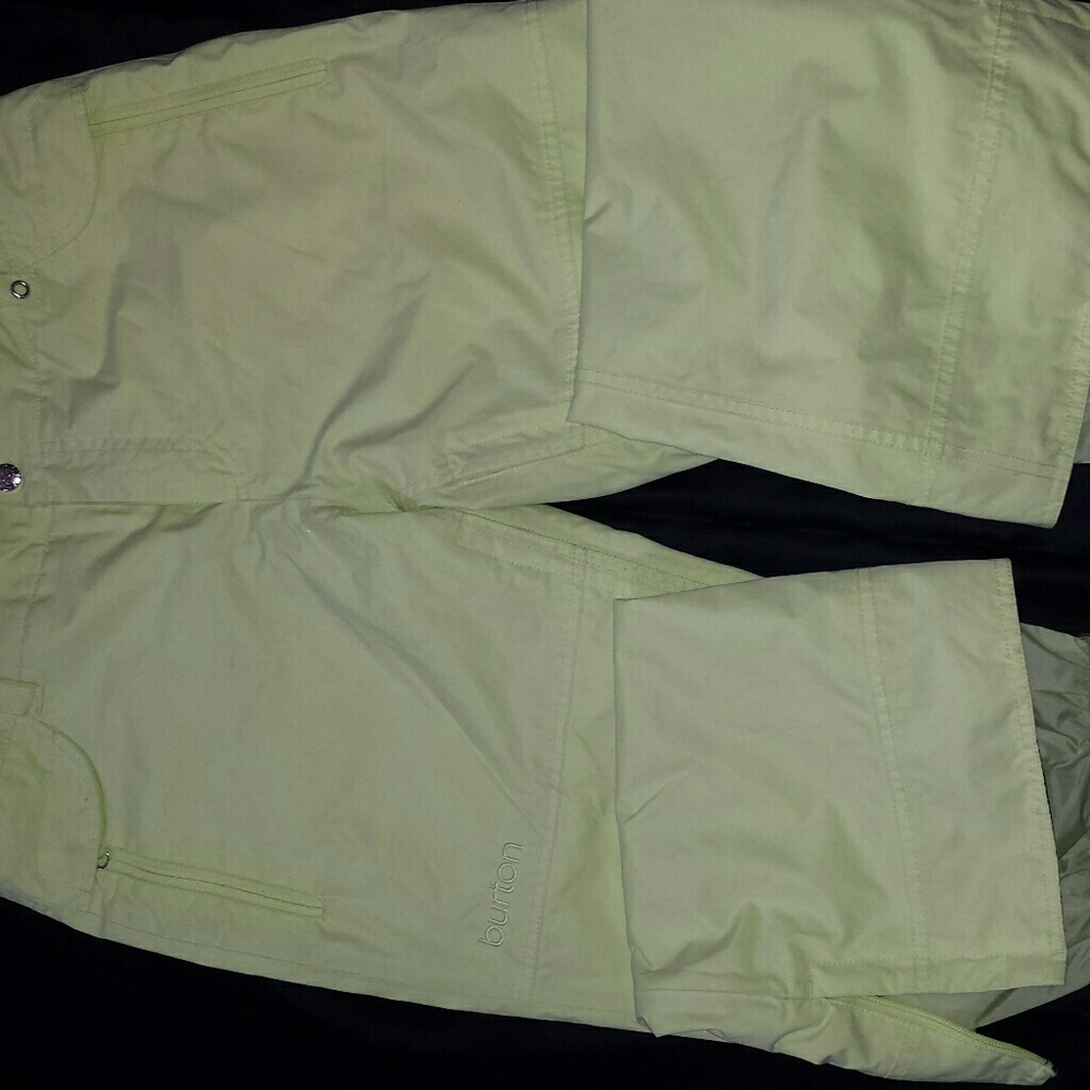 Burton Snowboard Pants XL. Fluoresce Yellow Women.