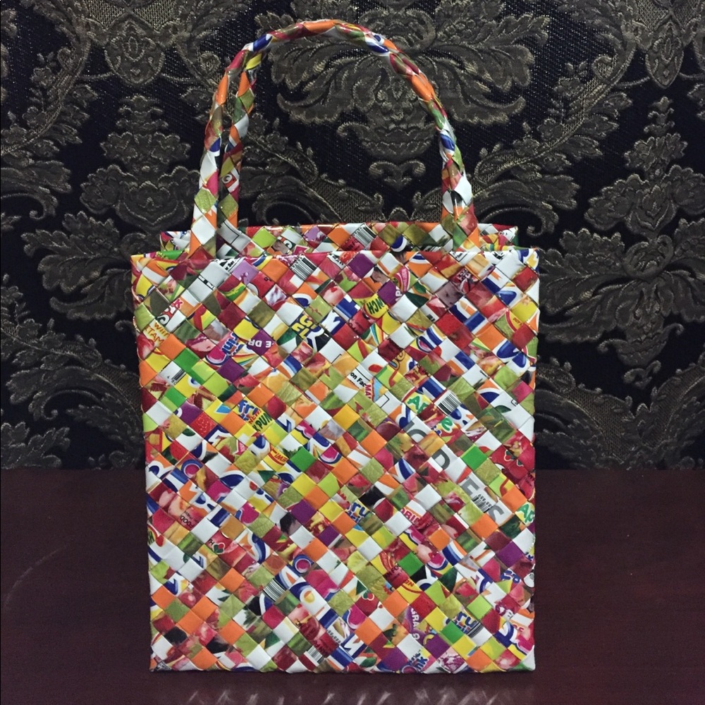 Woven Candy Wrapper Purse