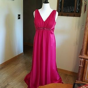 Red formal dress