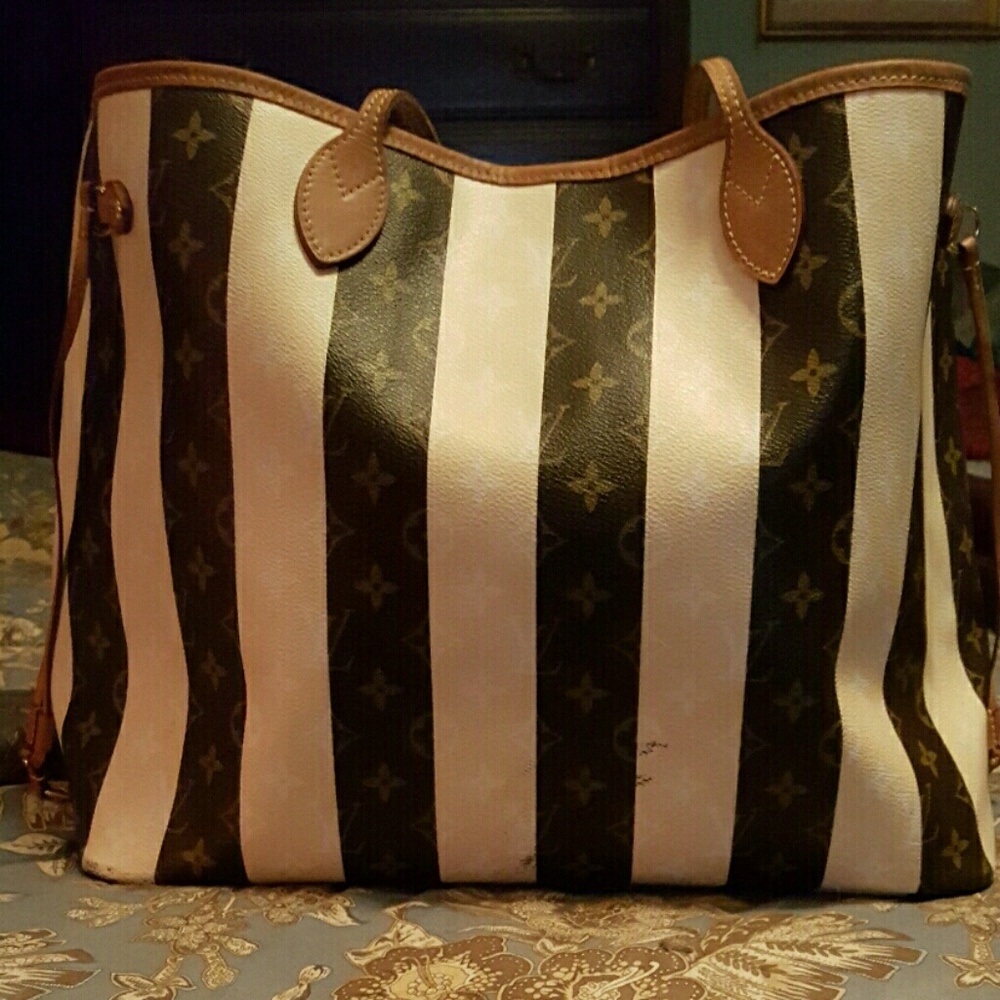 Ltd Edition Louis Vuitton Rayures Neverfull GM