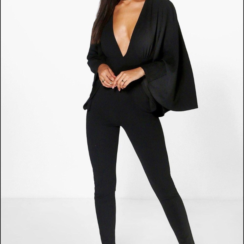 Boohoo cape jumpsuit