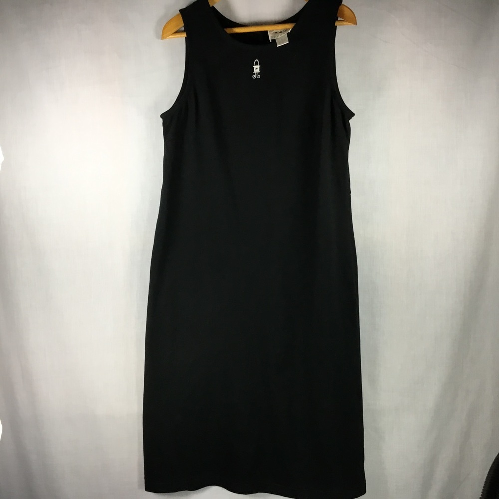 Country Wear Black Dress Casual Cotton Comfy Sz M