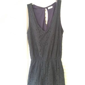 Navy lace Tobi romper