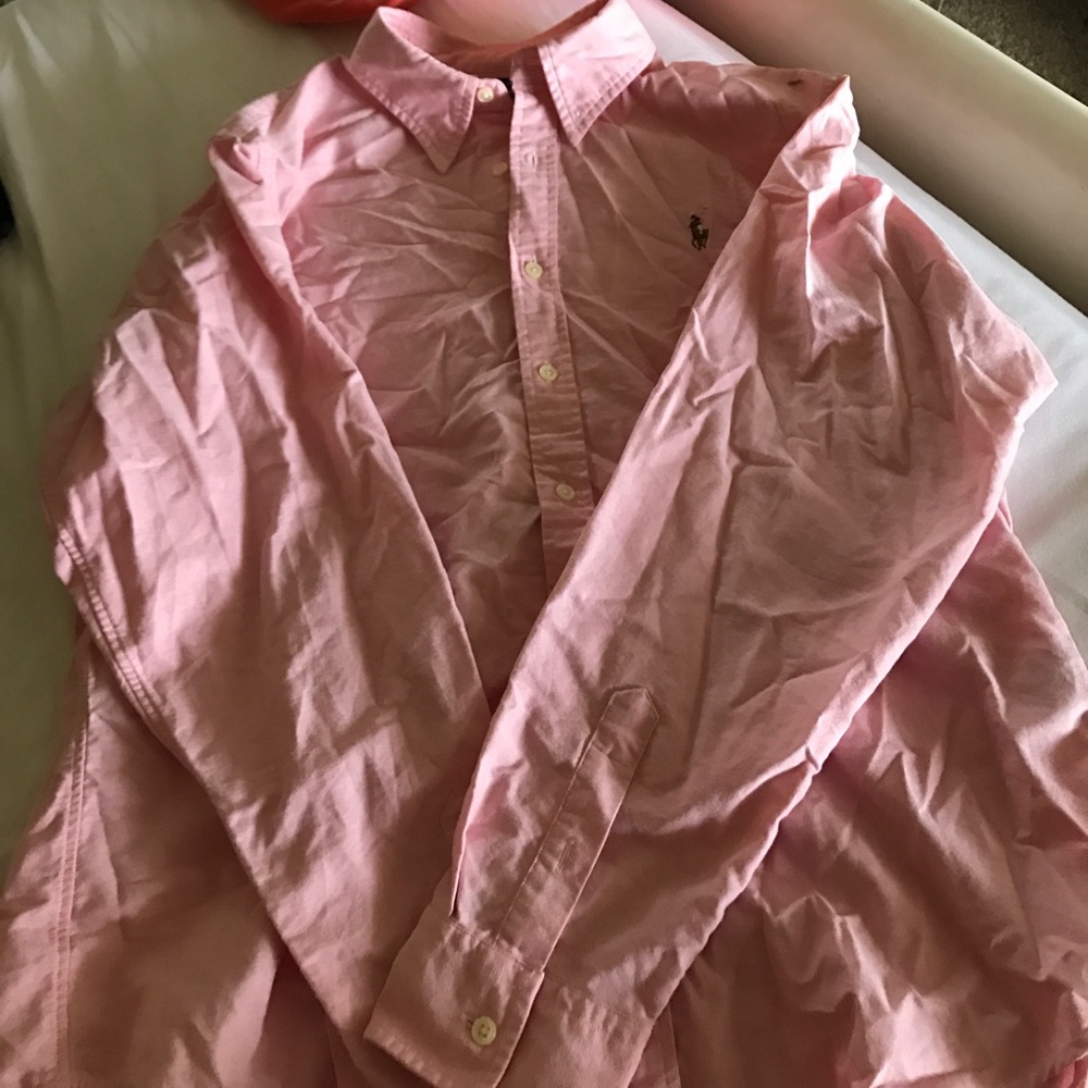 Pink Classic Fit Ralph Lauren button down