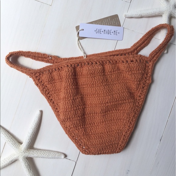 NWT She Made Me Crochet Bikini Bottom - Picture 3 of 6