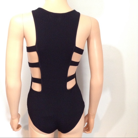 Bebe Side Strap Knit Bodysuit - Picture 2 of 8