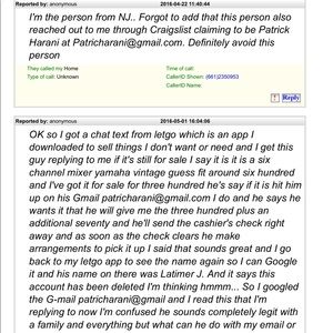 Avoid this person..scamming people