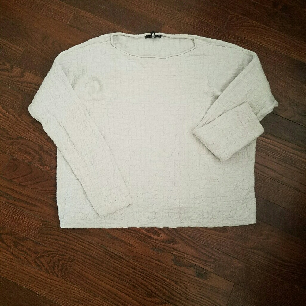 Eileen Fisher waffle spring summer sweater