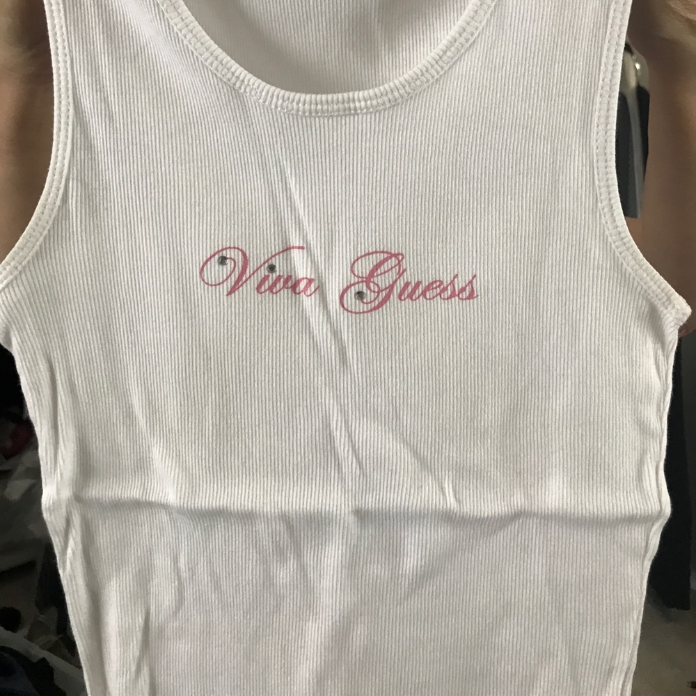 Guess White Tank