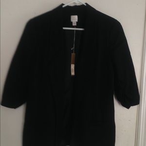 LC Lauren Conrad Kohl's Boyfriend Blazer Black