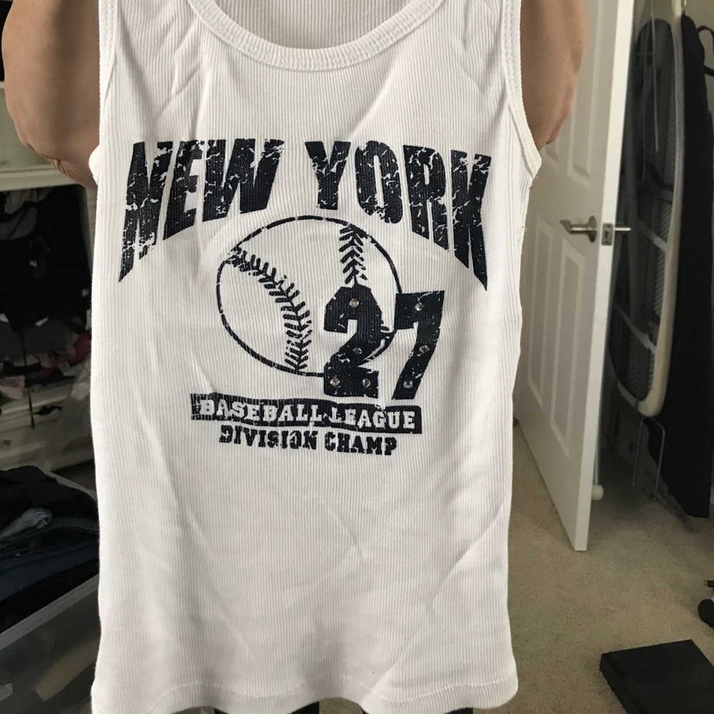 While Baseball Tank #27