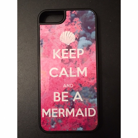 Keep calm and be a mermaid" iPhone 5/5s case - Picture 1 of 1