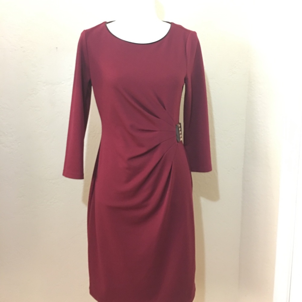 Burgundy Red Women's Dress