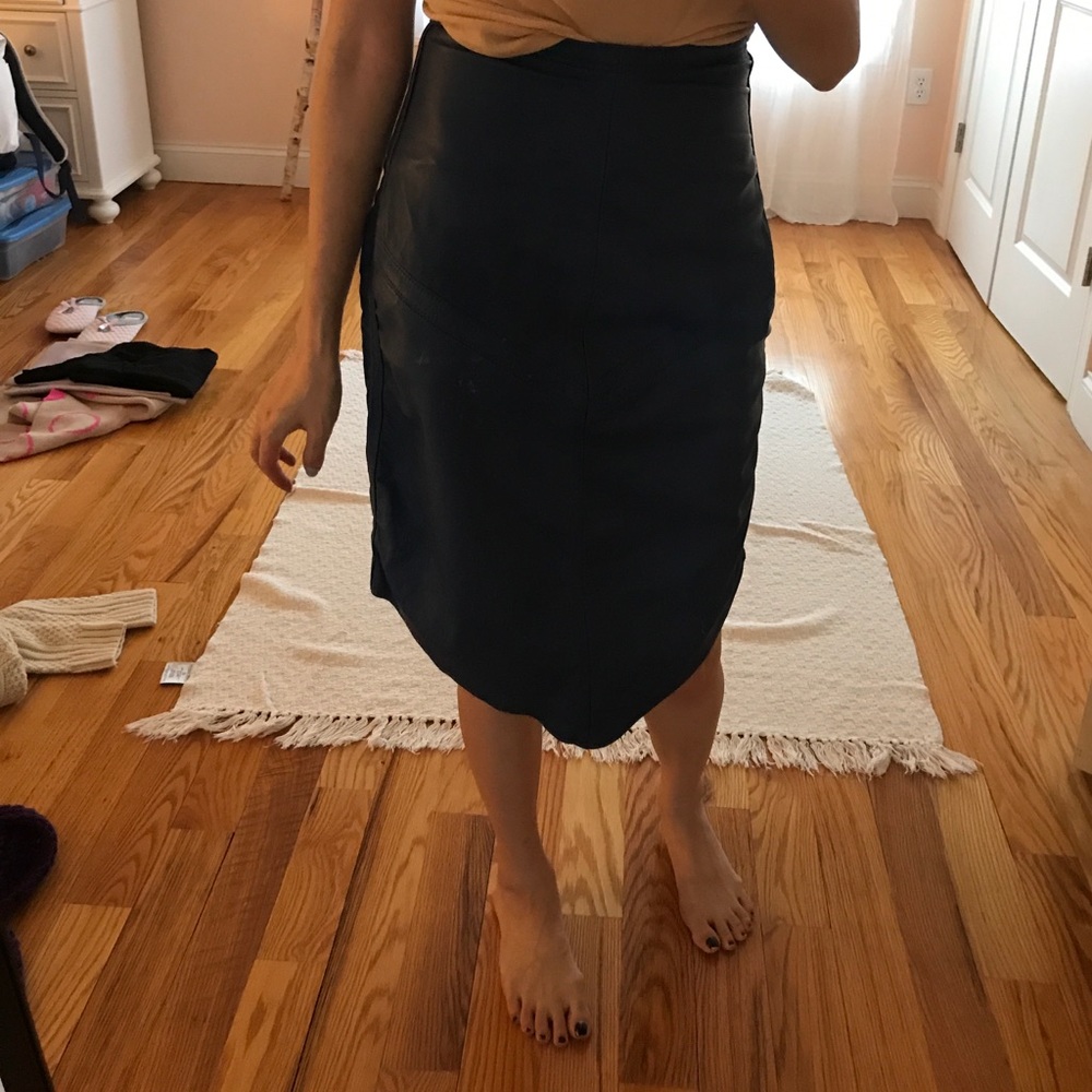 Leather skirt