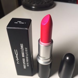 Mac Pink You Think Lipstick frost finish
