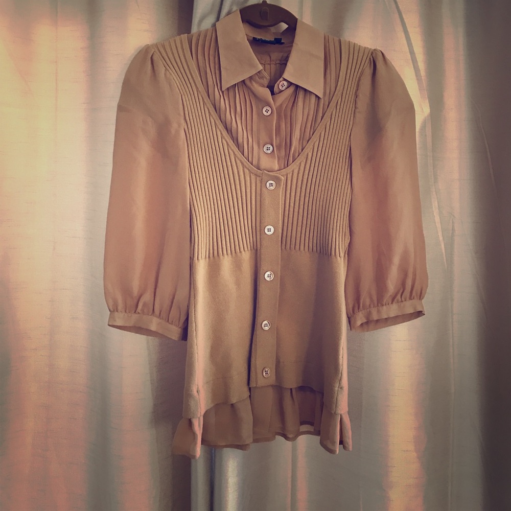 🚫SOLD🚫 one of a kind peach blouse