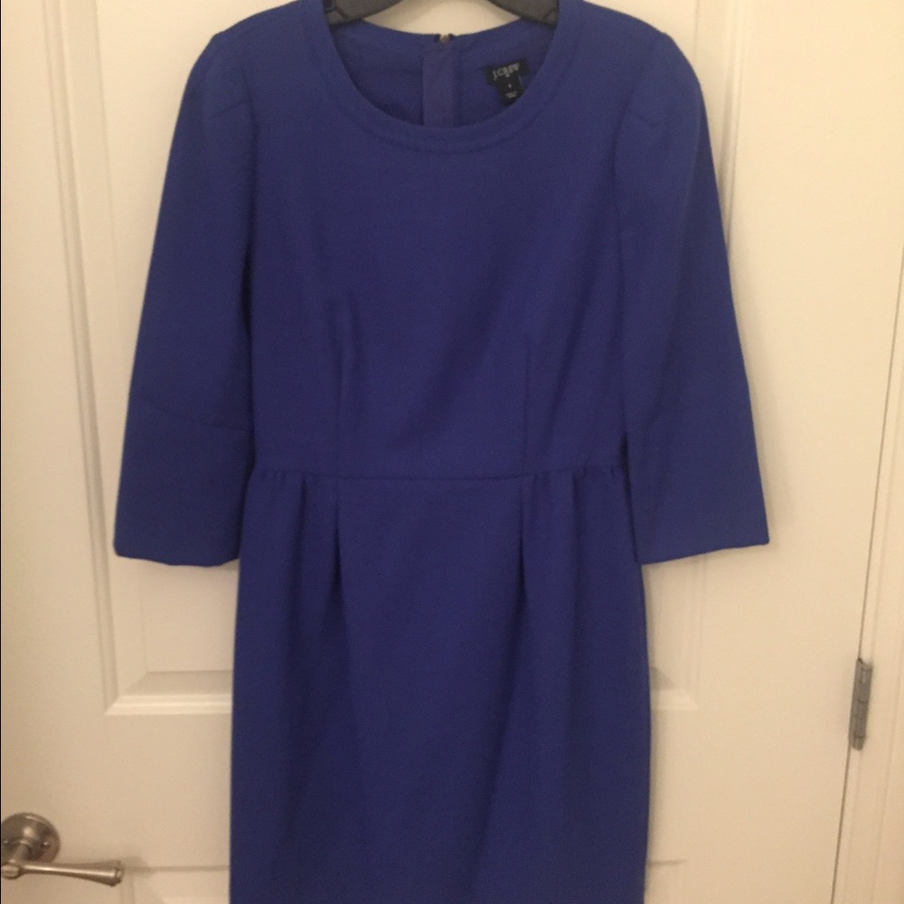 Royal blue J. crew work dress