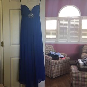 Royal blue prom dress