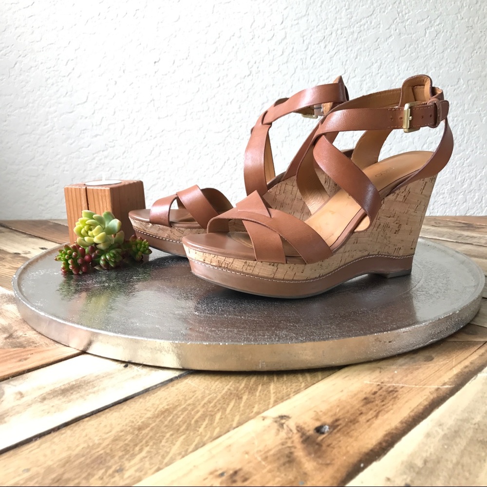 ☀️Franco Sarto☀️ Leather Wedges
