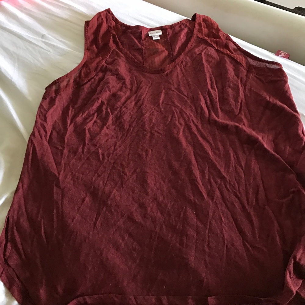 Maroon Merona tank top NWT