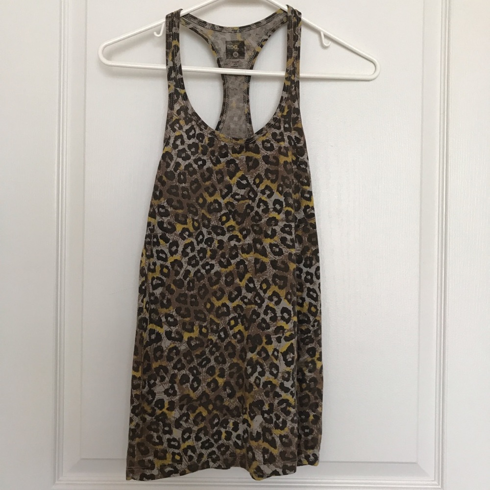 BDG Tan Leopard Tank Top (sz XS)