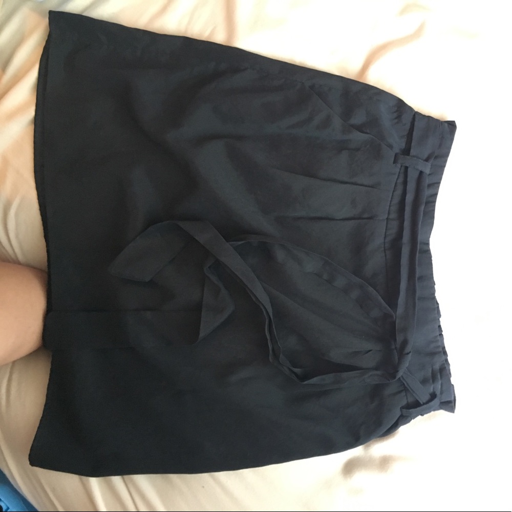 Navy blue bow skirt