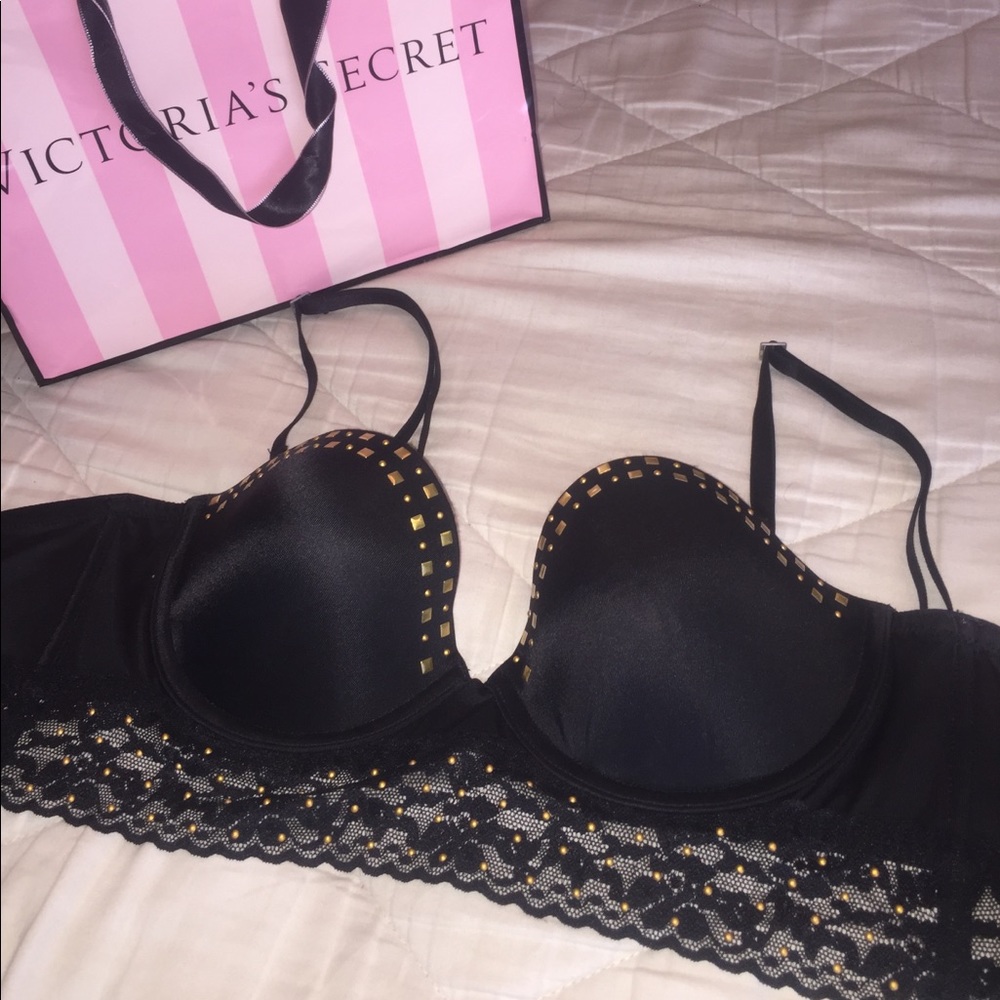 Victoria secret pink black bralette