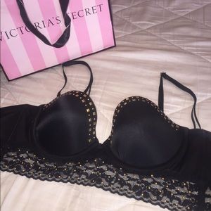 Victoria secret pink black bralette