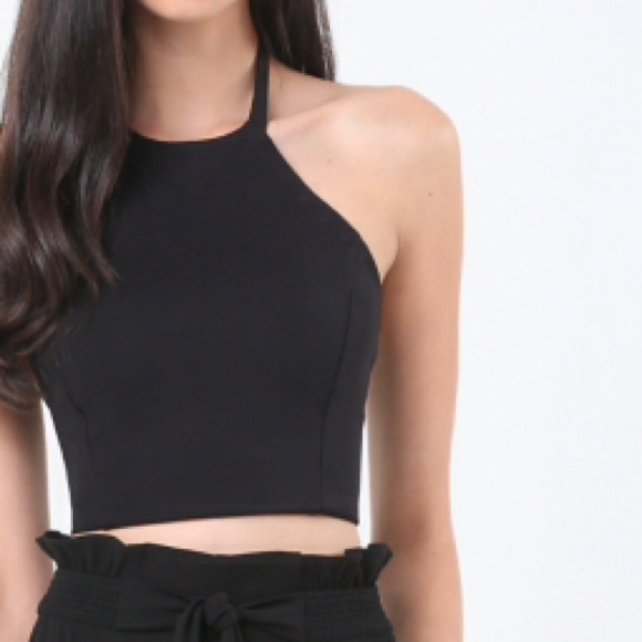 bebe Tops - Bebe Halter Crop Top🎉Sale🎉