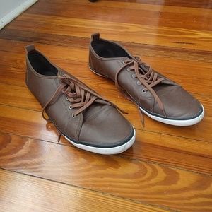 Brown "Leather" Sneakers