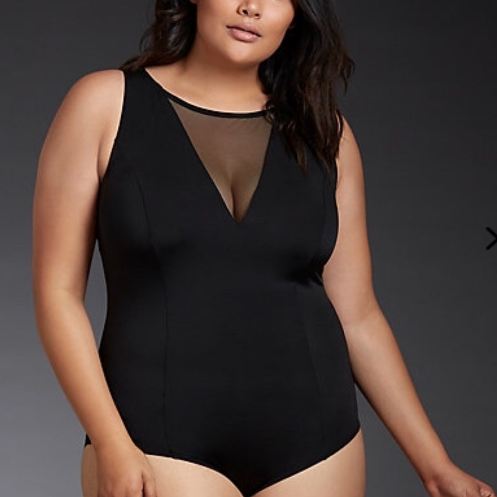 Torrid black mesh bodysuit size 2