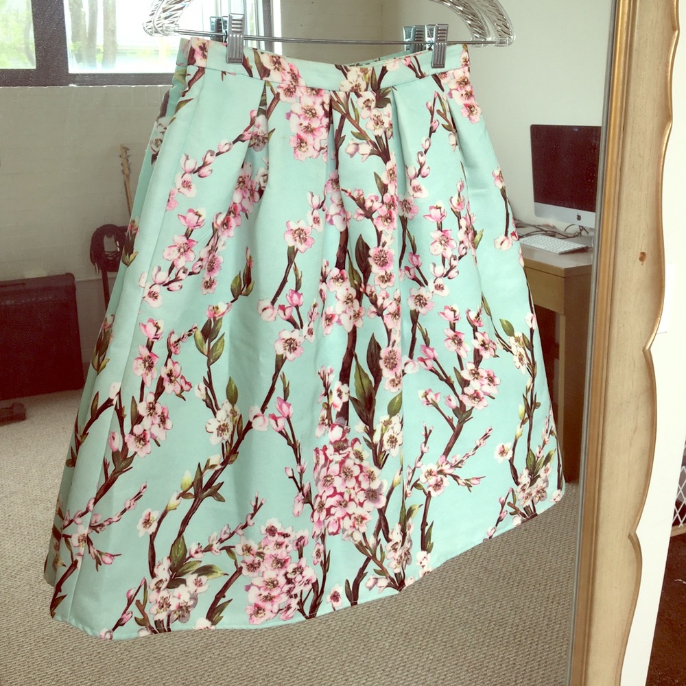 Cherry Blossom Midi Skirt