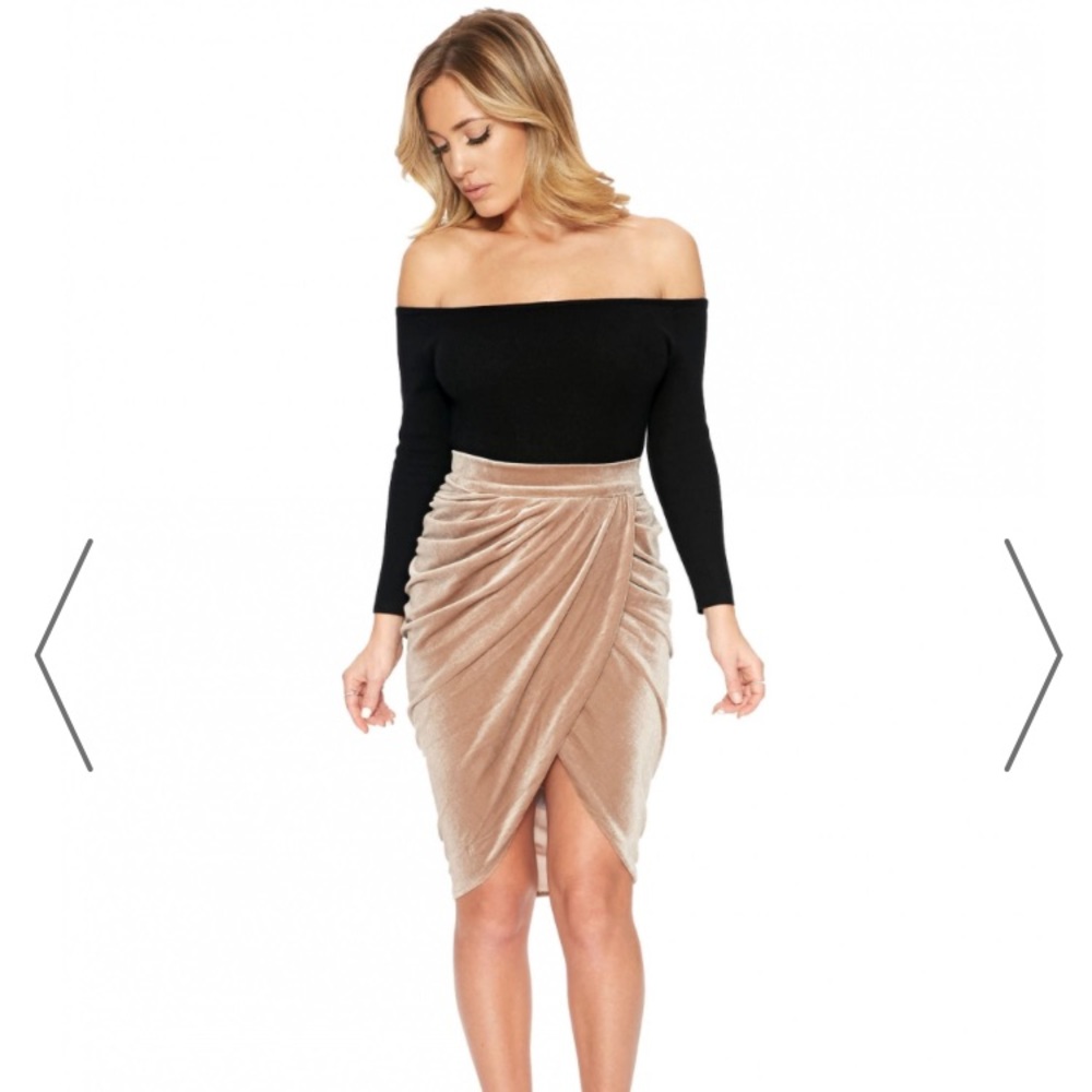 SOLD NWT Naked Wardrobe Drapes of Lust Skirt