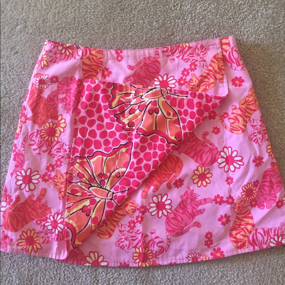 EUC Vintage Lilly Pulitzer reversible wrap skirt
