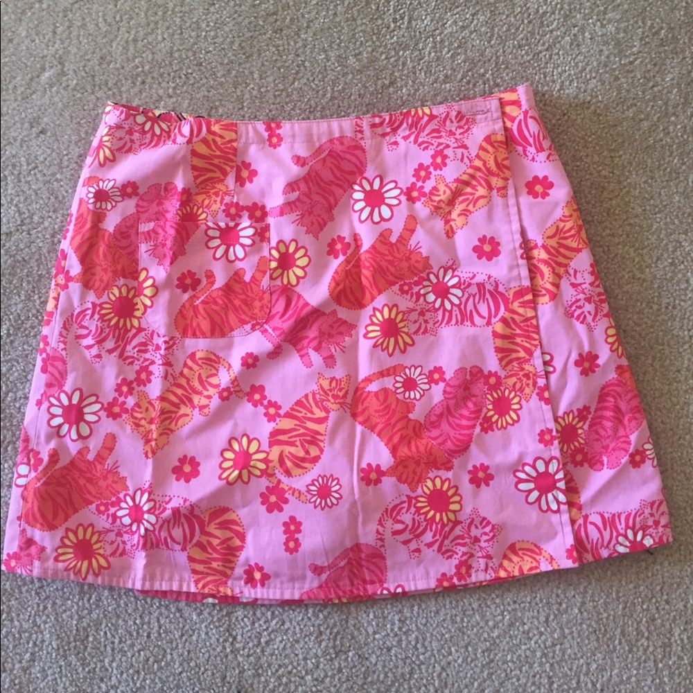 EUC Vintage Lilly Pulitzer reversible wrap skirt - Picture 2 of 4