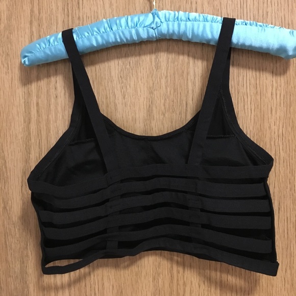 Black bralette with caged back - Picture 3 of 3