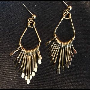 Goldtone drop earrings