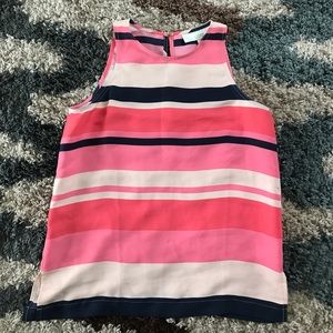 Barely Worn Loft multi stripe silk blouse-XSP