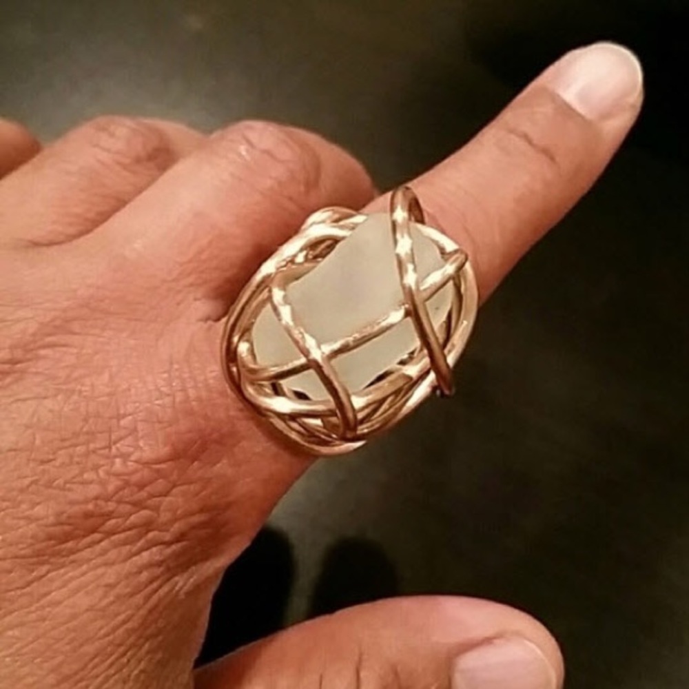 HAND MADE WIRE WRAPPED STATEMENT RINGS