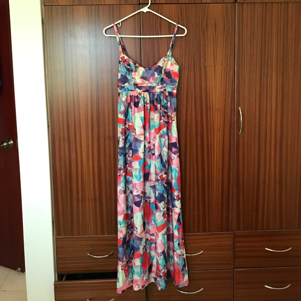 Colorful geometric dress