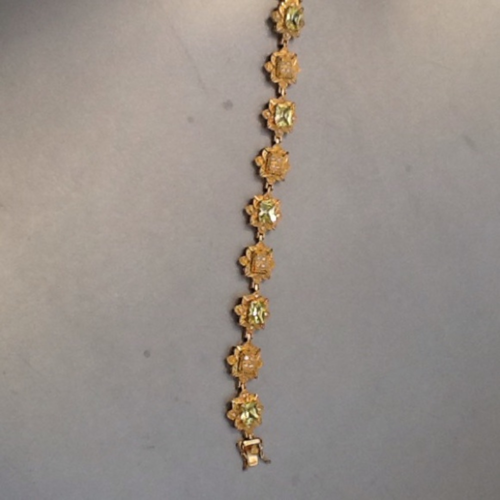 Peridot bracelet