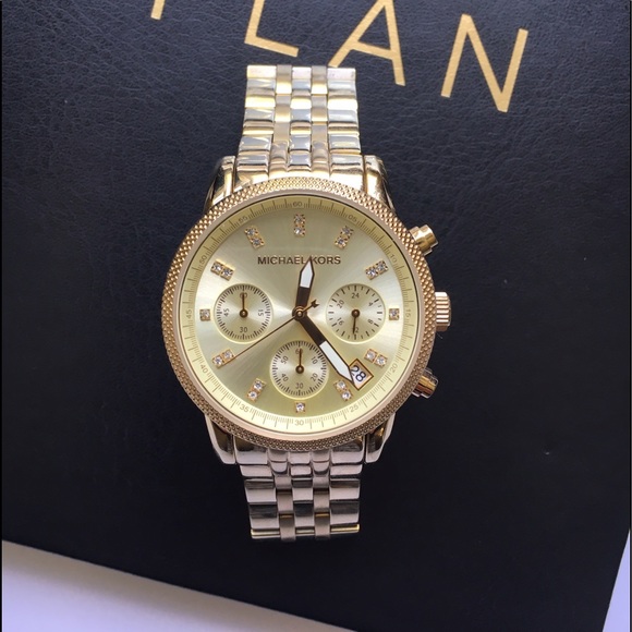 [Michael Kors] "Ritz" Gold Watch - Picture 2 of 5