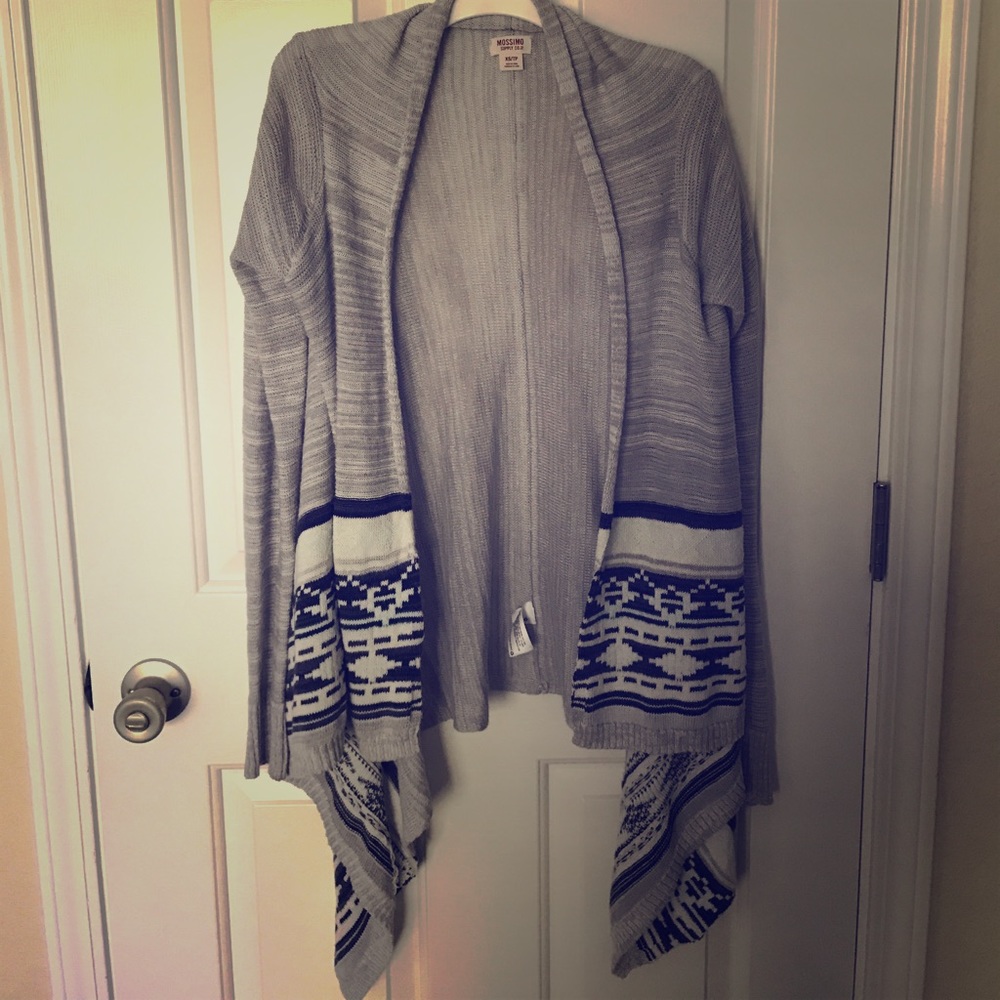 Gray cardigan