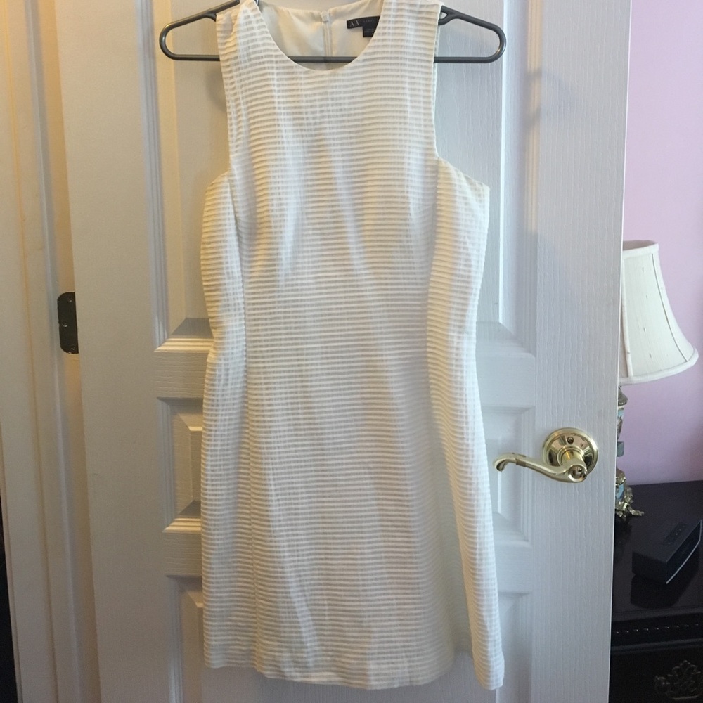 Armani Exchange White Summer Dress