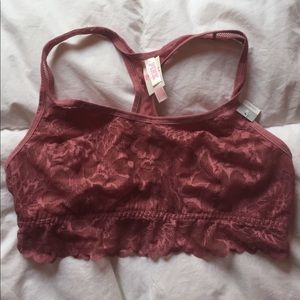Pink by Victoria's Secret Lace Racerback Bralette