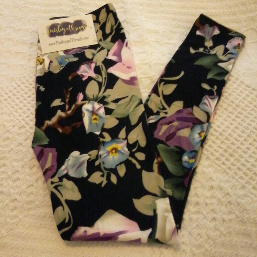 Paisley and Threads Kids floral print leggings