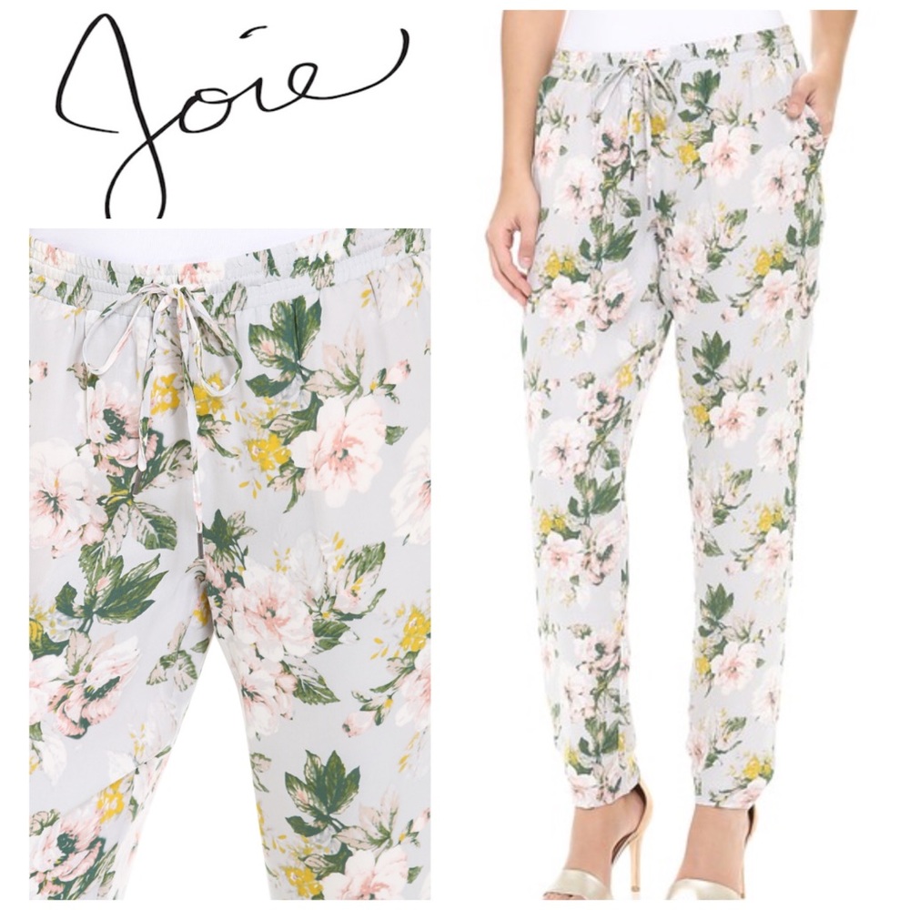 Joie 100% silk floral pant