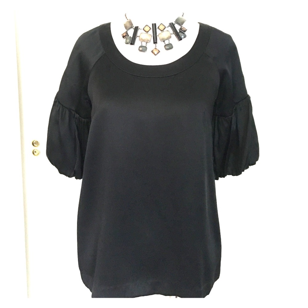 Black Satin Top