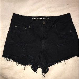 Black Denim Shorts - American Eagle